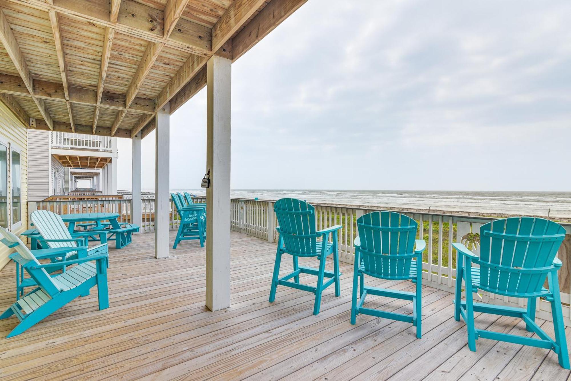 סרפסייד ביץ' Beachfront Texas Retreat - 2 Decks, Patio And Views! מראה חיצוני תמונה