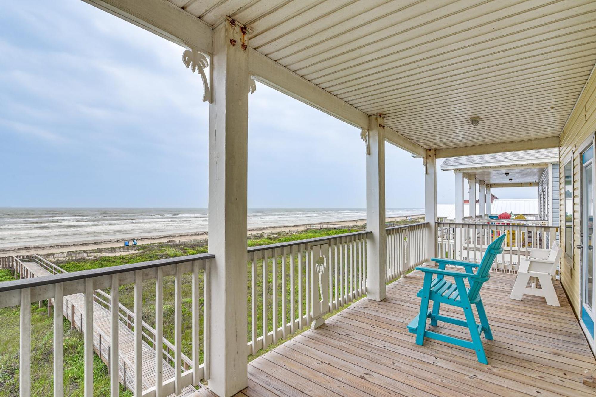 סרפסייד ביץ' Beachfront Texas Retreat - 2 Decks, Patio And Views! מראה חיצוני תמונה